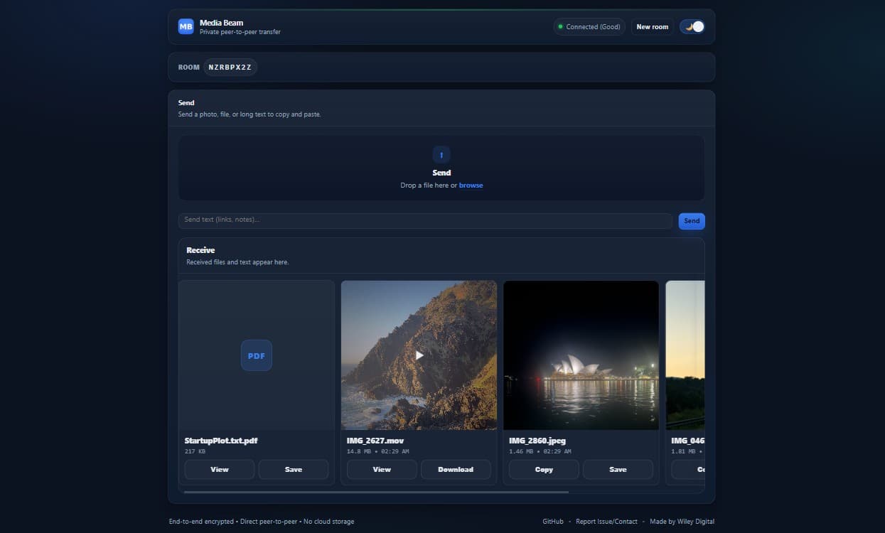 Media Beam - File Transfer - Image 1