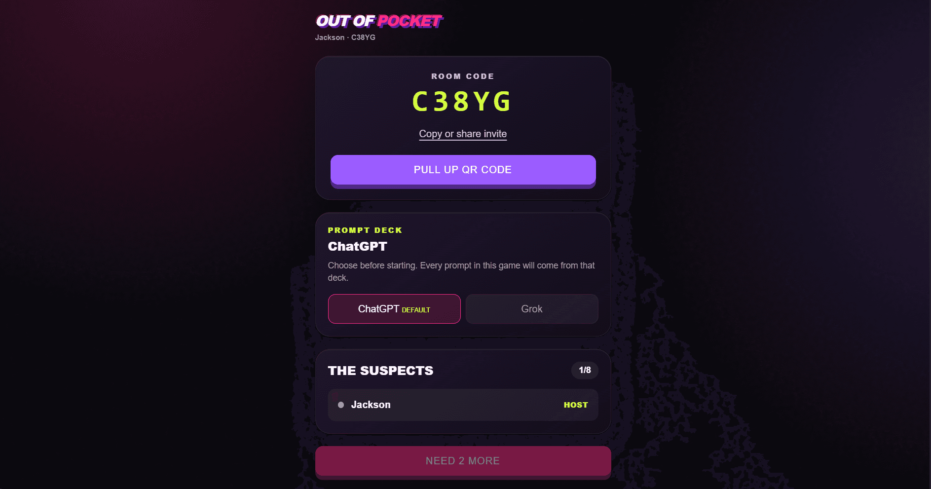Out of Pocket project screenshot 1